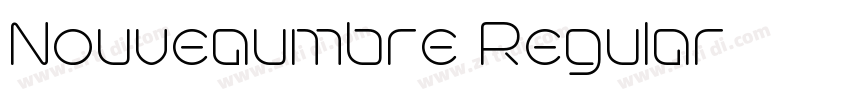 Nouveaumbre Regular字体转换